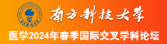 www,操B南方科技大学医学2024年春季国际交叉学科论坛